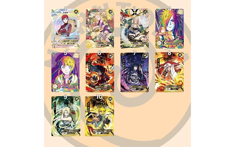 Les cartes les plus rares de Naruto Kayou