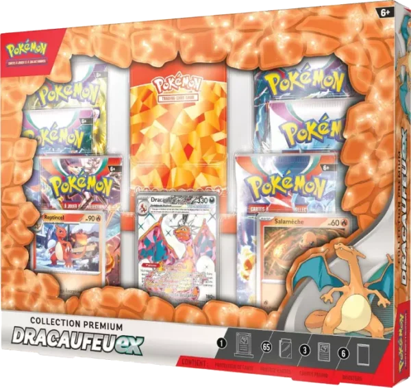 Coffret Pokémon Dracaufeu EX 6 Boosters 🇫🇷