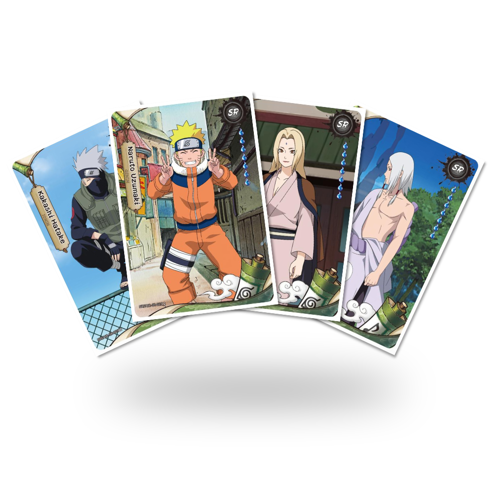 visuels des cartes de rareté SR de Naruto kayou 2 Yuan série 9